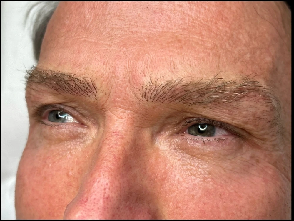 men’s microblading (machine method): soft definition added – serving Preston