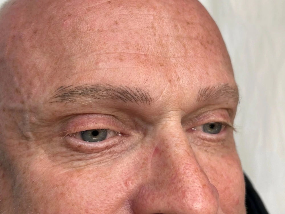 men’s microblading (machine method): brows balanced naturally – serving Lancashire
